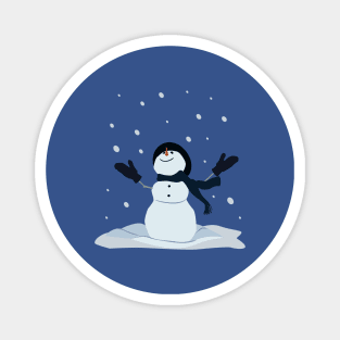 Snowman Statue Sticker T-shirt Niche Pin Pillow Magnet